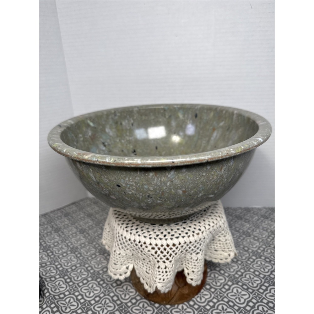 Vintage TEXAS WARE 118 Gray Confetti Splatter Melamine Mixing Bowl 10" Dallas